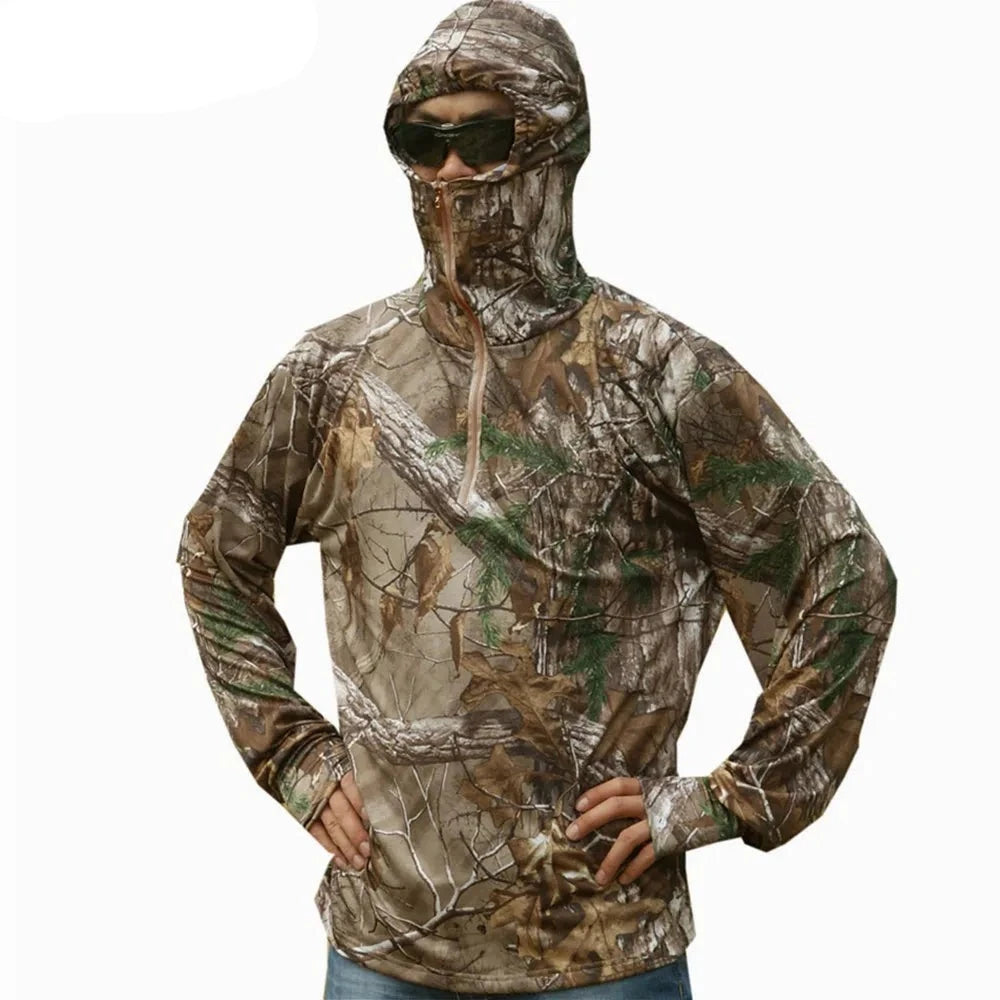 Camouflage Hooded Fishing Jacket