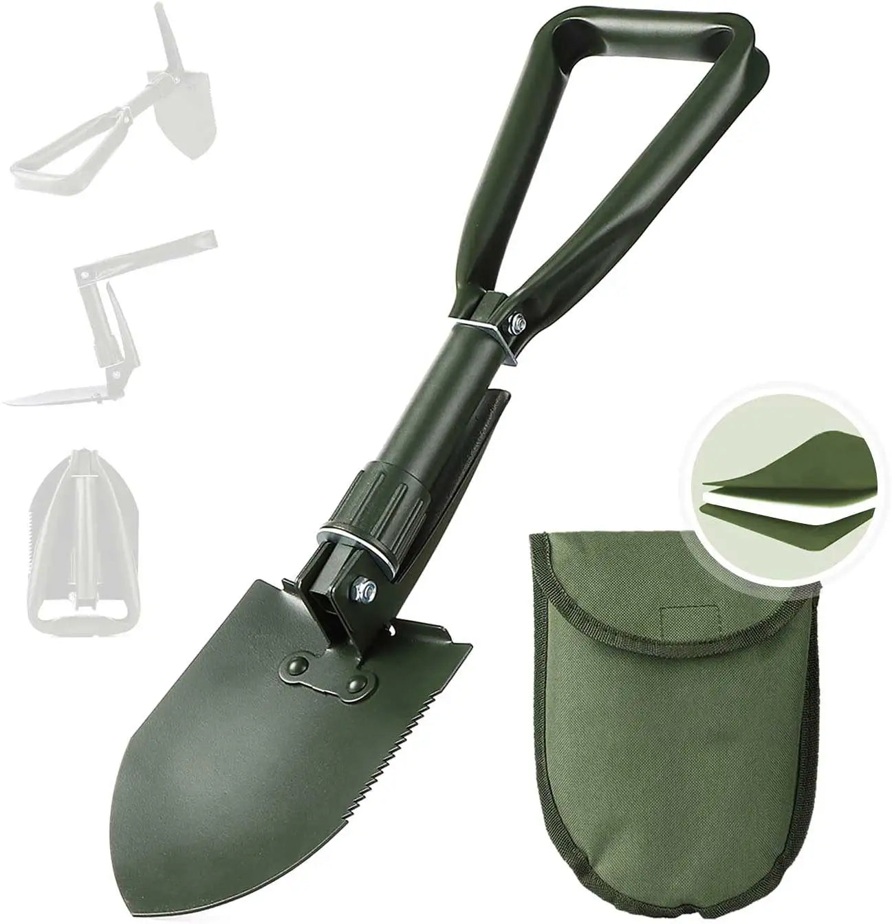 Tactical Mini Folding Shovel with Pouch Outdoor Survival Tool