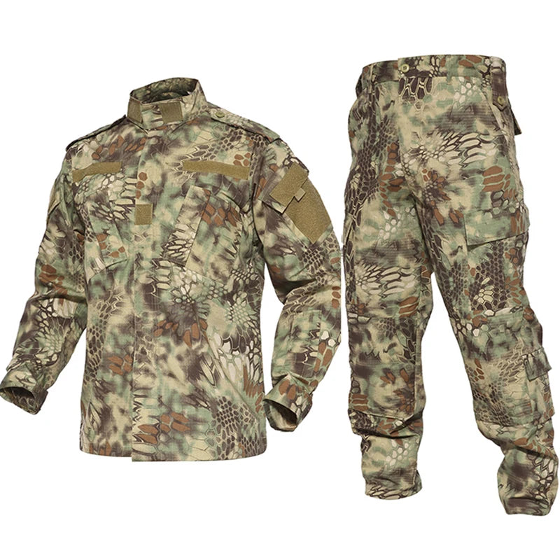 Military Tactical BDU Uniform Kryptek Mandrake Camouflage Battlefield Suit